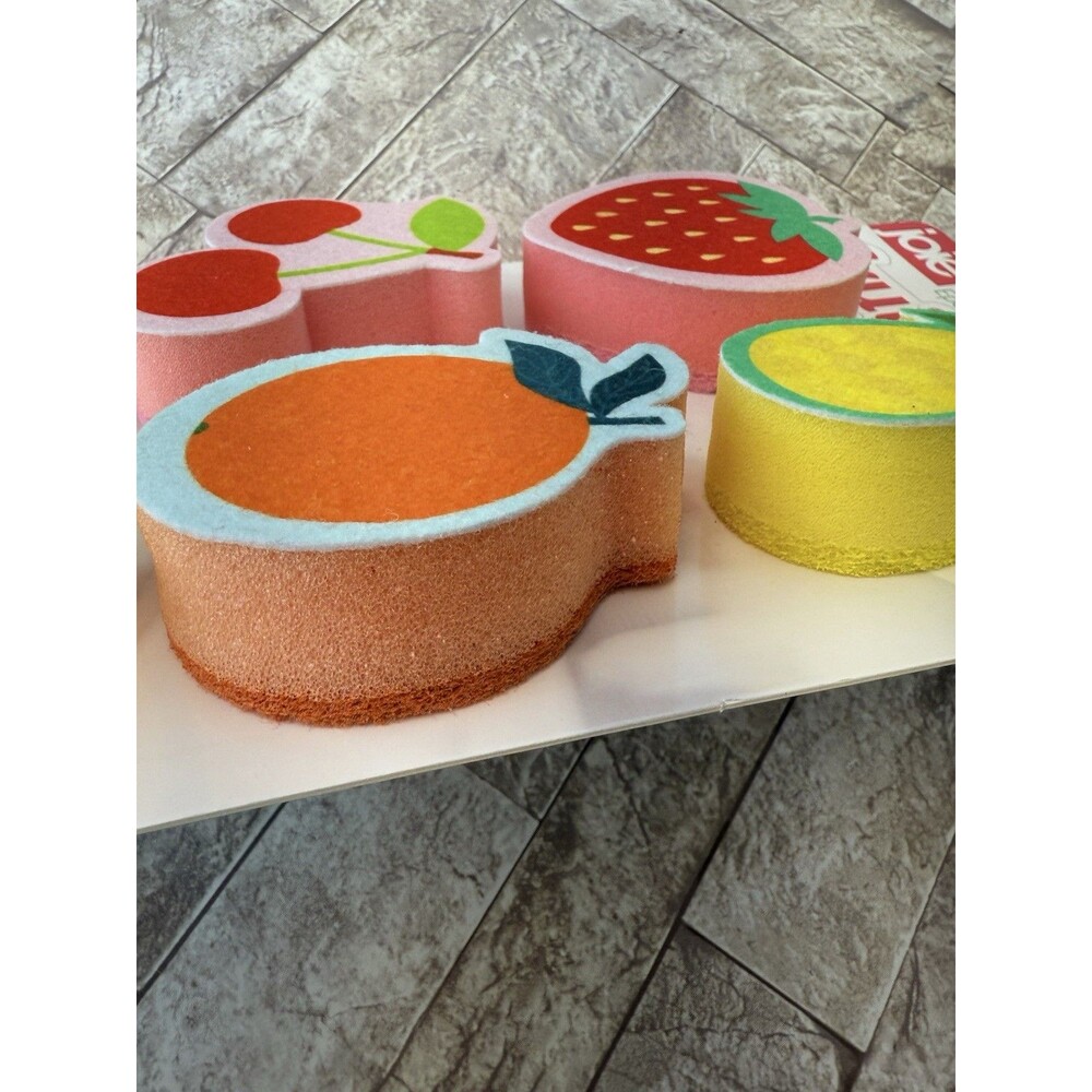 6PCS Fruit Sponges Cute Fruit Cleaning Dishes, Pots, Pans Non-scratch - Picture 4 of 5